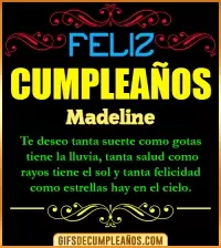 GIF Frases de Cumpleaños Madeline